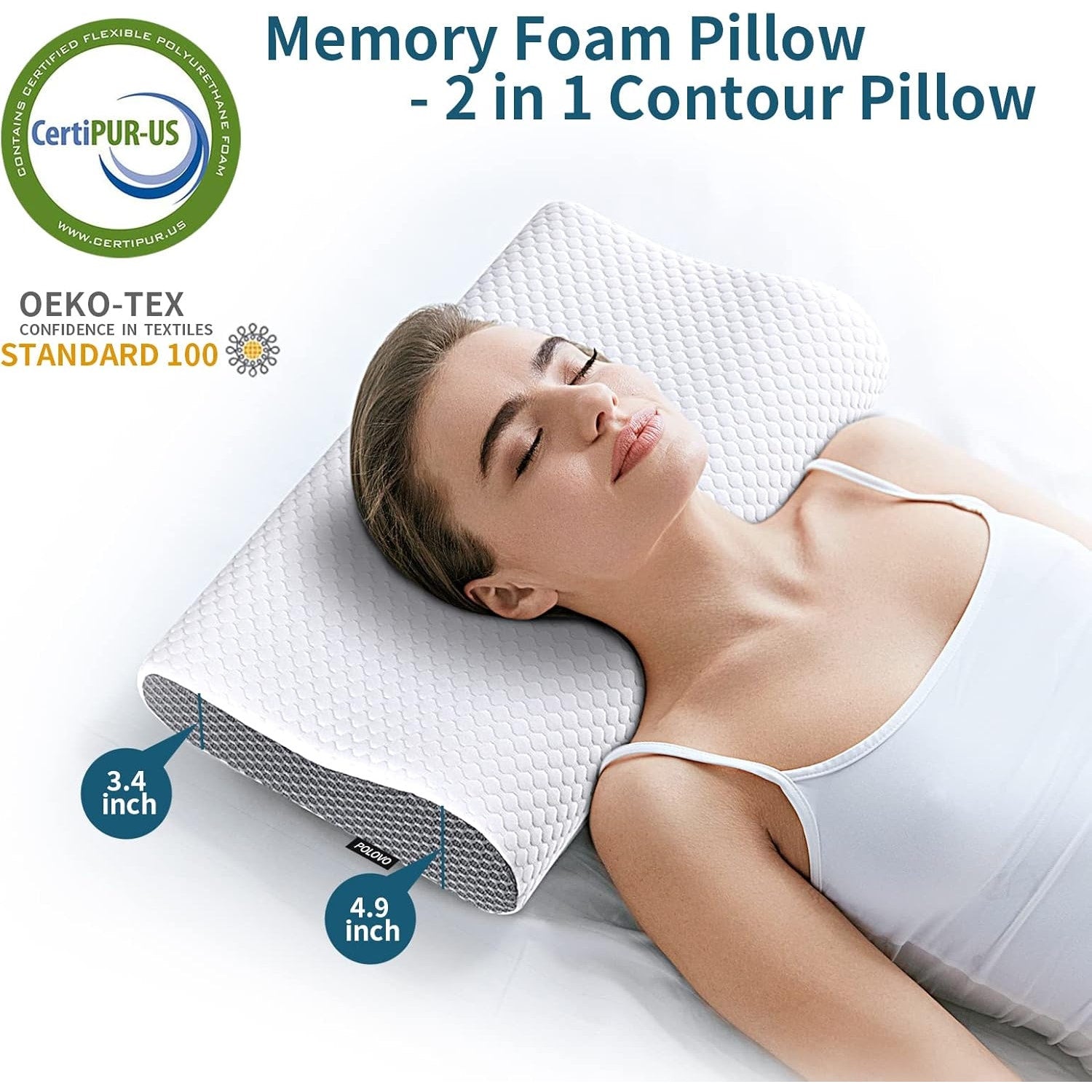 Memory Foam Neck Pillow for Pain Relief