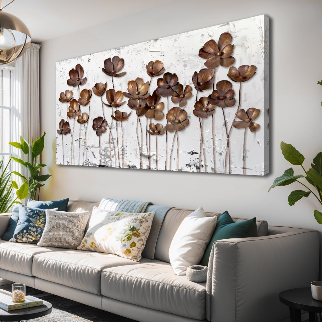 Abstract Flower Canvas Wall Art 20x40
