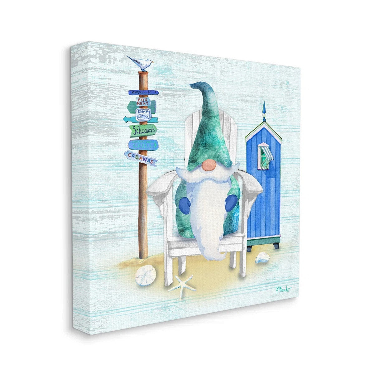 Coastal Gnome Beach Shack Wall Art