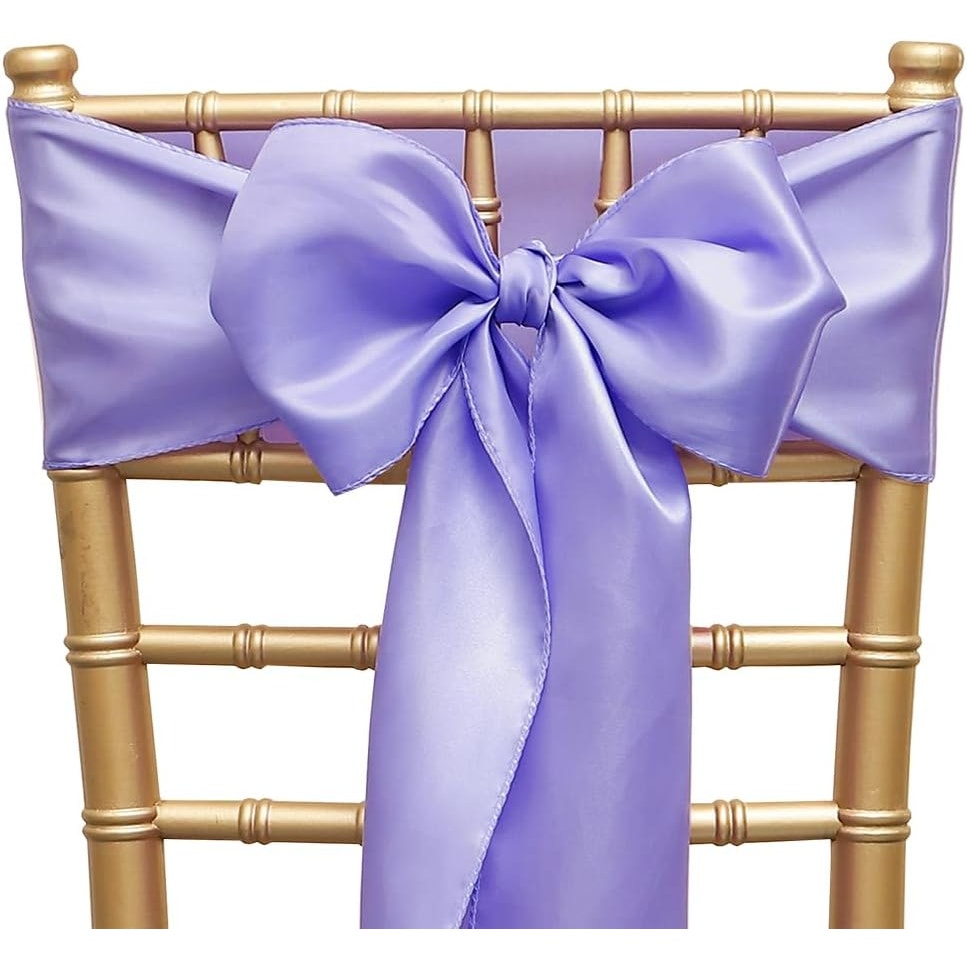 Lavender Chair Sashes: A Touch of Elegance and Romance for Any Occasion (60pc)