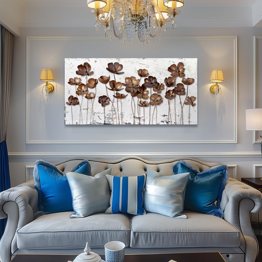 Abstract Flower Canvas Wall Art 20x40