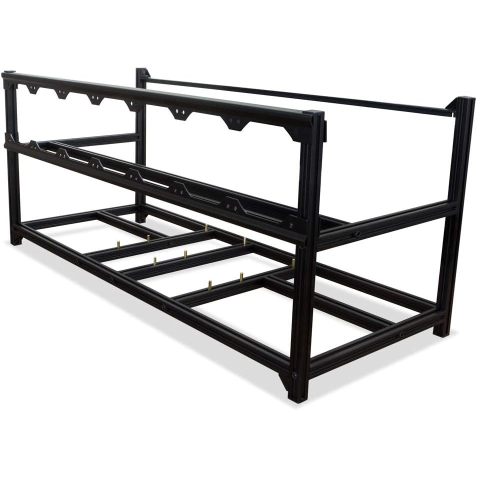 Kingwin 8 GPU Miner Rig Case Frame – Premium Stackable Aluminum Mining Rig Enclosure