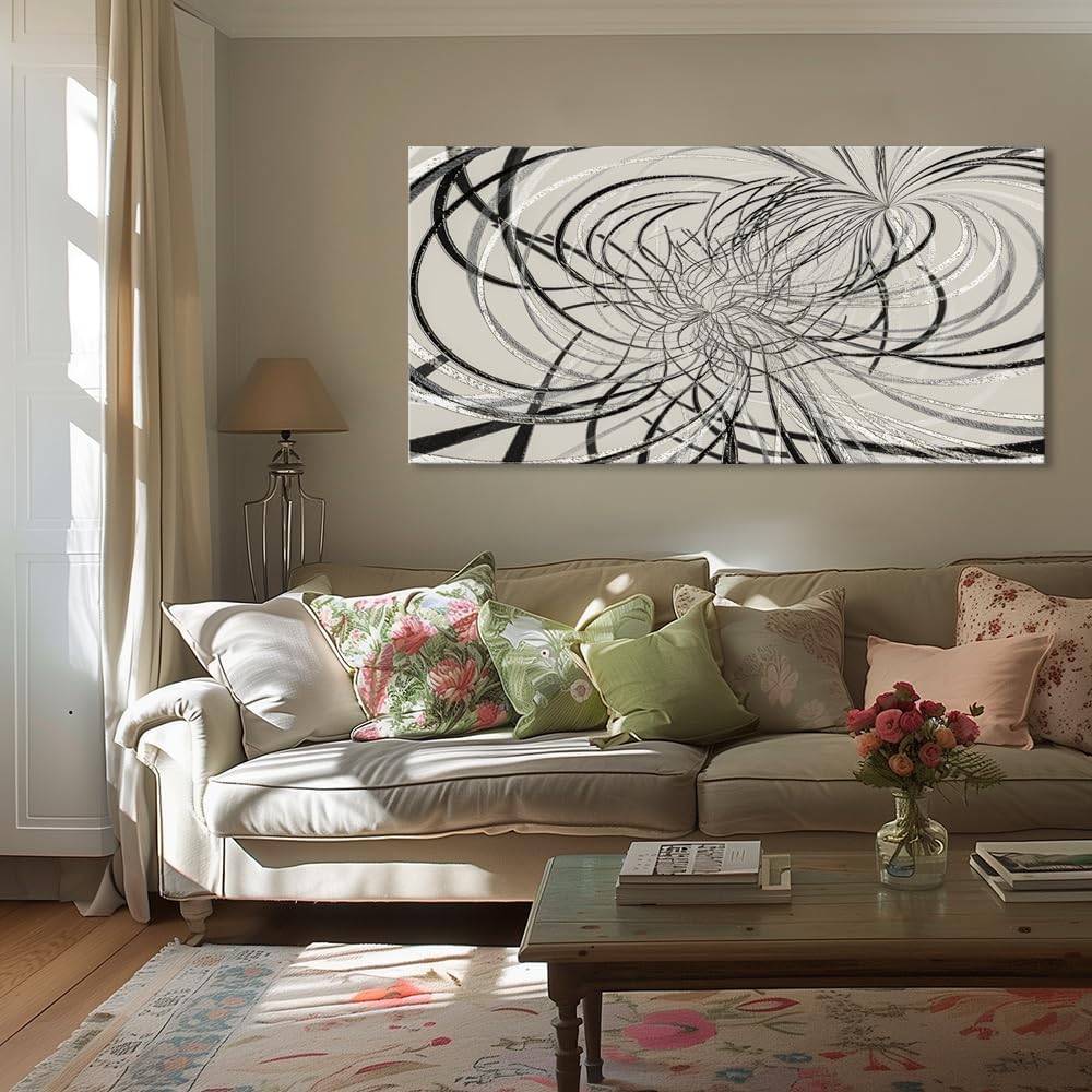 Abstract Lines Art Prints 24“x48” for Decoration
