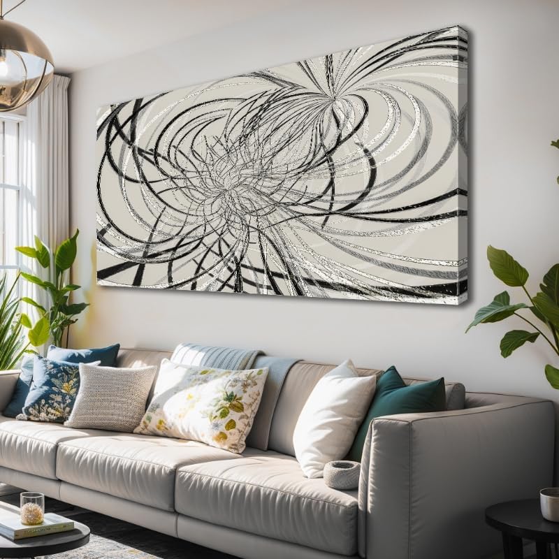 Abstract Lines Art Prints 24“x48” for Decoration