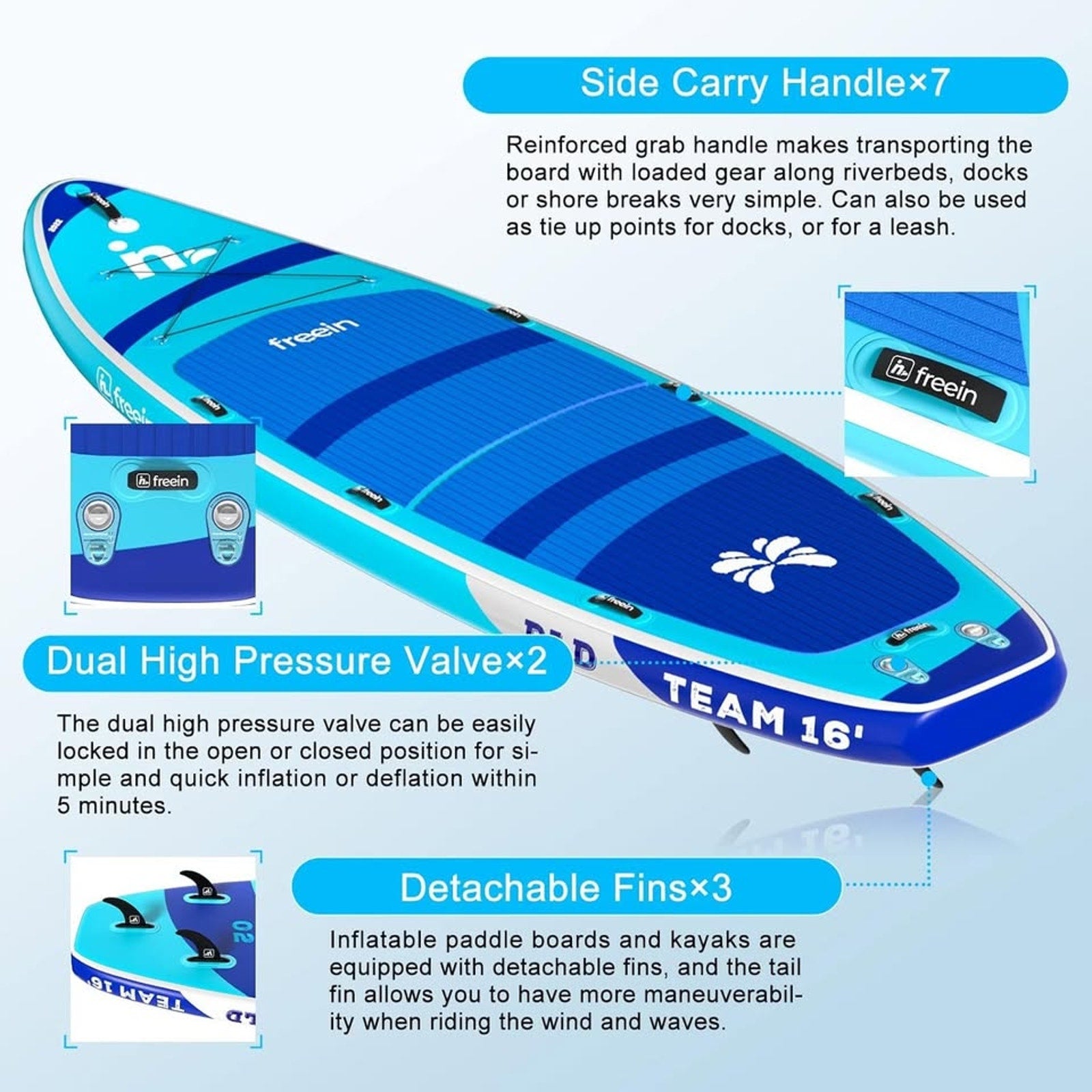 Freein 14 /15 /16  Inflatable Team SUP Kit