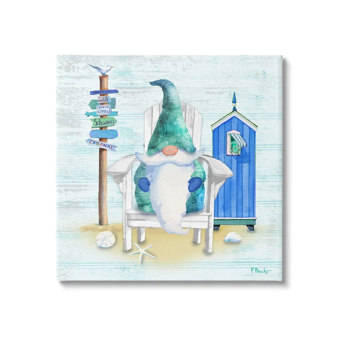 Coastal Gnome Beach Shack Wall Art