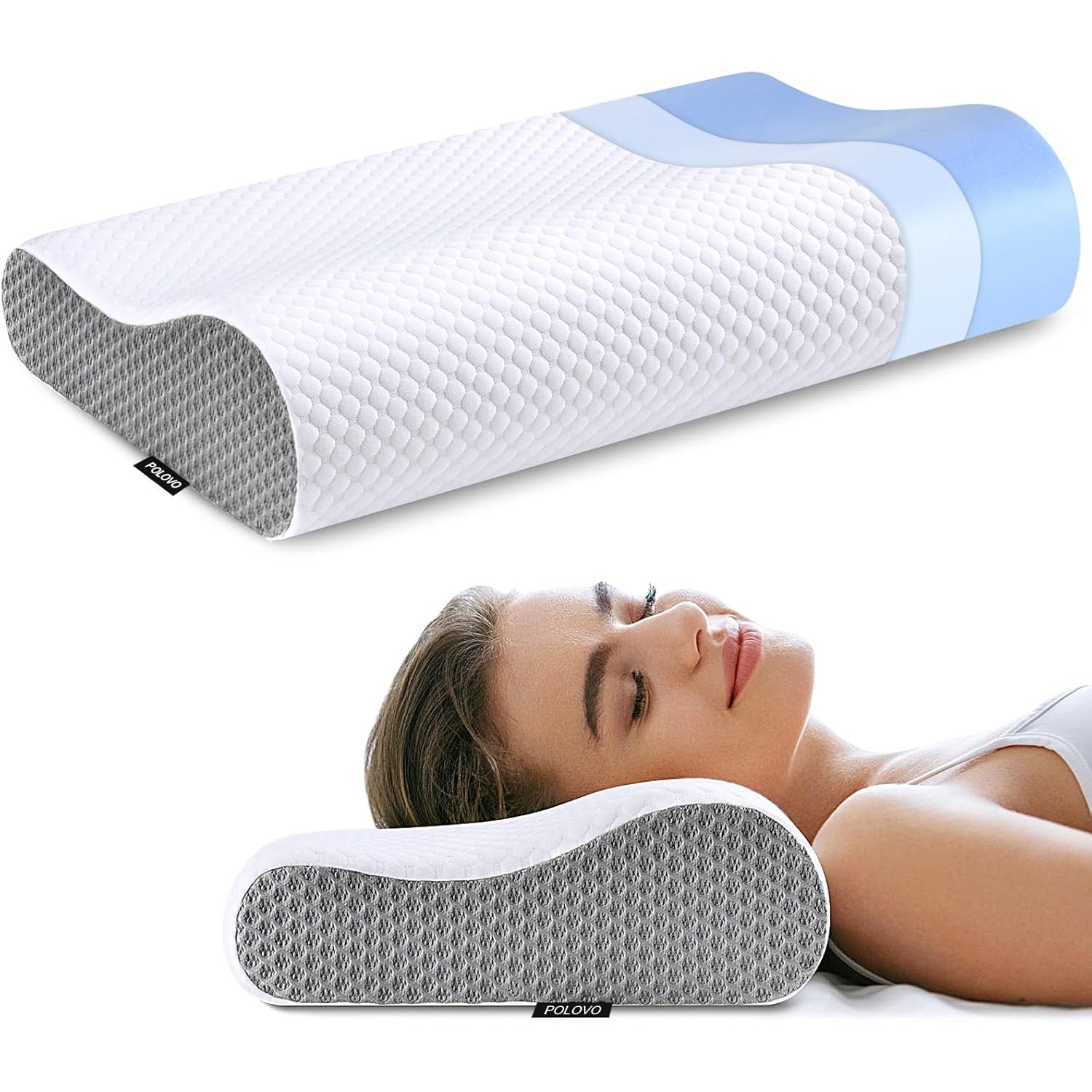 Memory Foam Neck Pillow for Pain Relief