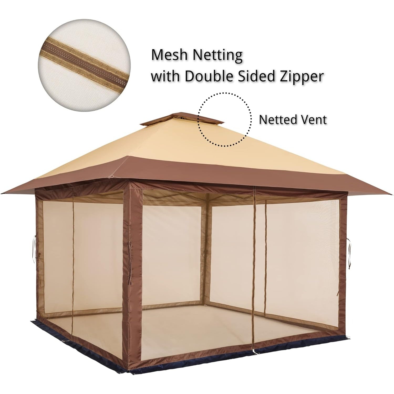 Suntime Pop Up Gazebo Polyester Canopy Tent