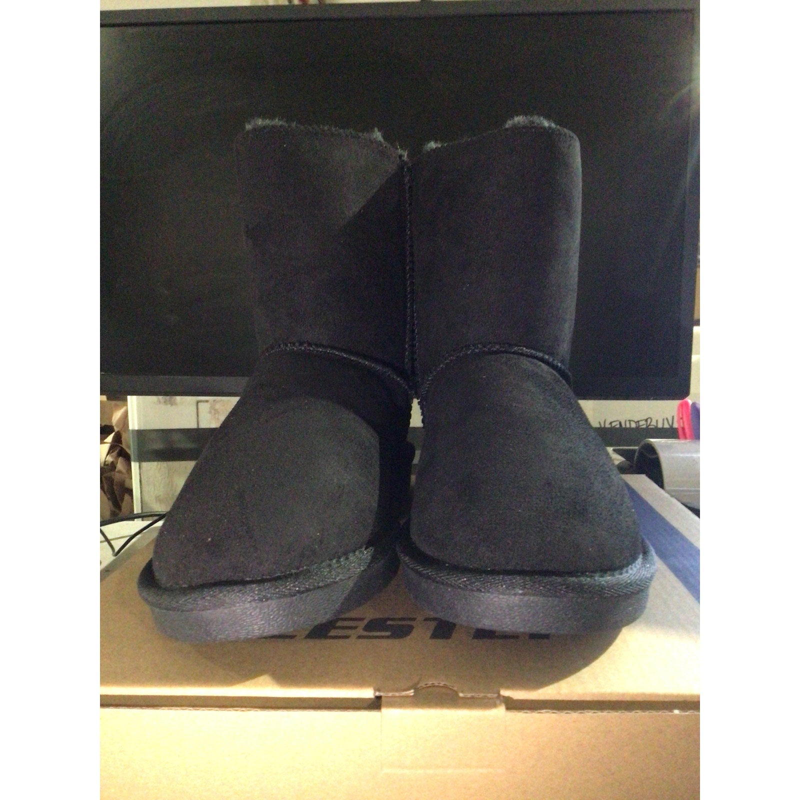 Weestep Women's Mid Calf Fur Lined Bow Winter Snow Boots