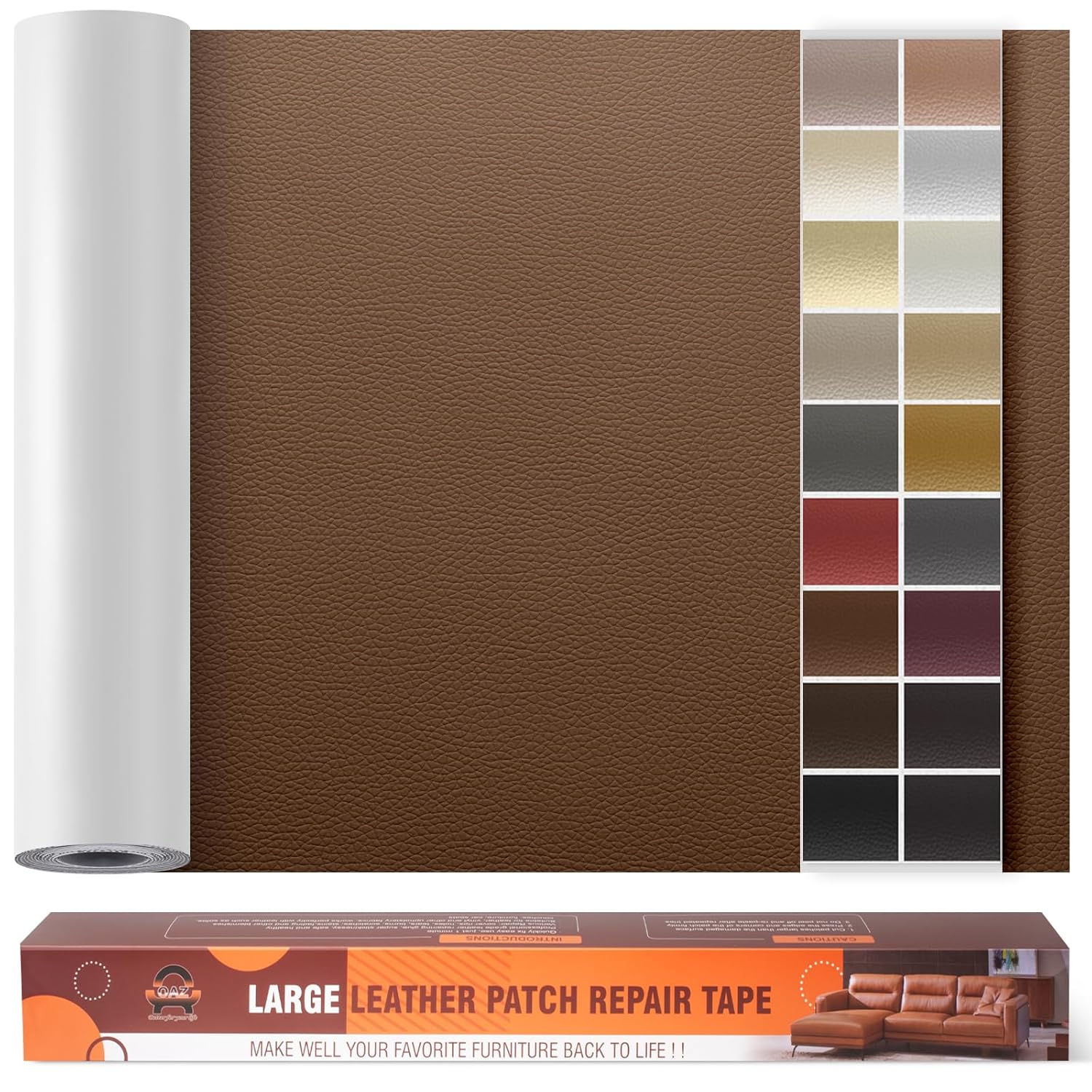 23.6x118 Leather Repair Tape - Caramel