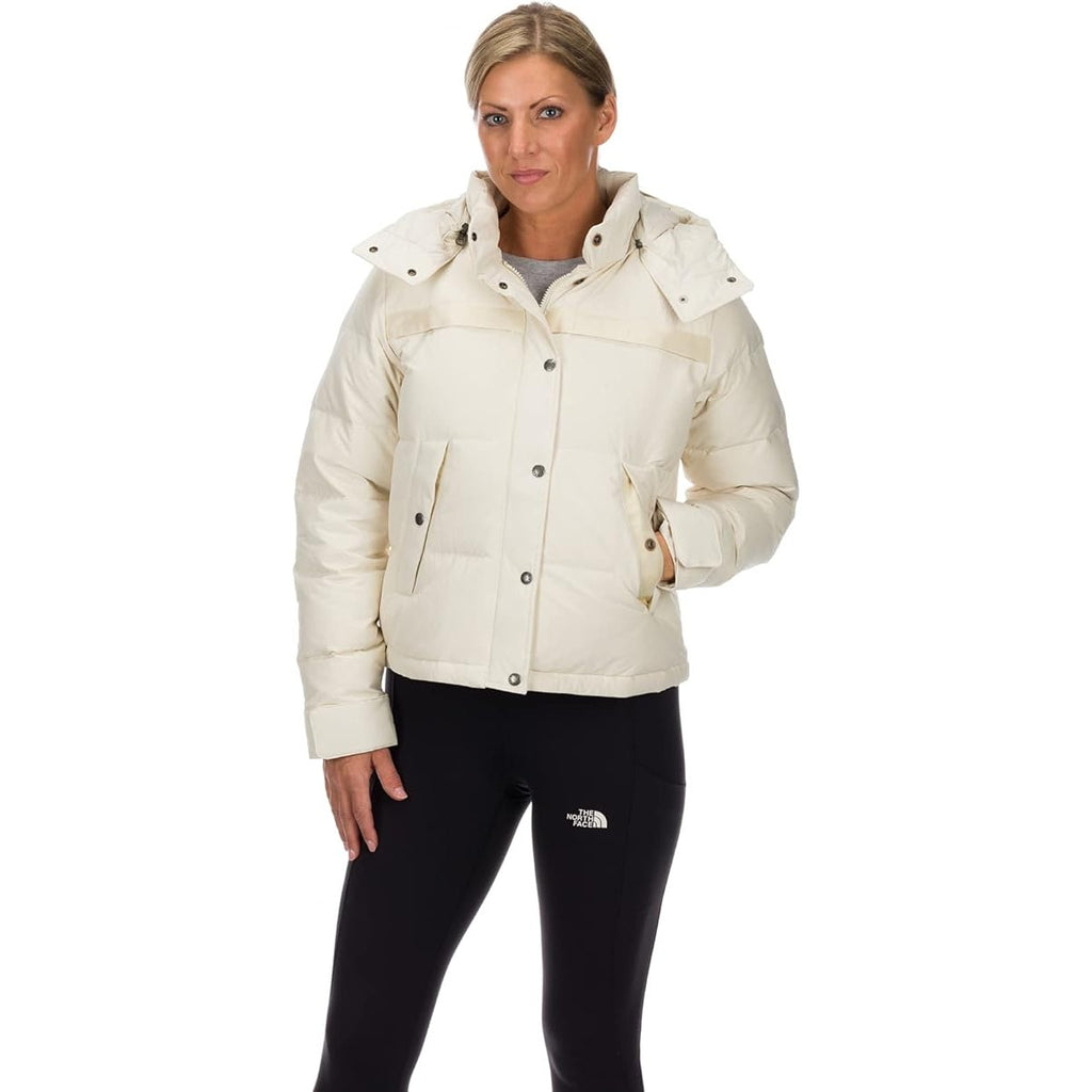 THE NORTH FACE Women’s Forester Lowell Peak Down Jacket, Vintage White, Small
