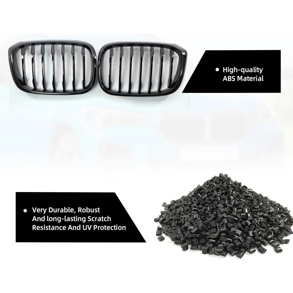 Grille Front Bumper Kidney Grill Compatible with BMW 5 Series X3 X4 G01 G02 2018 2019 2020 2021