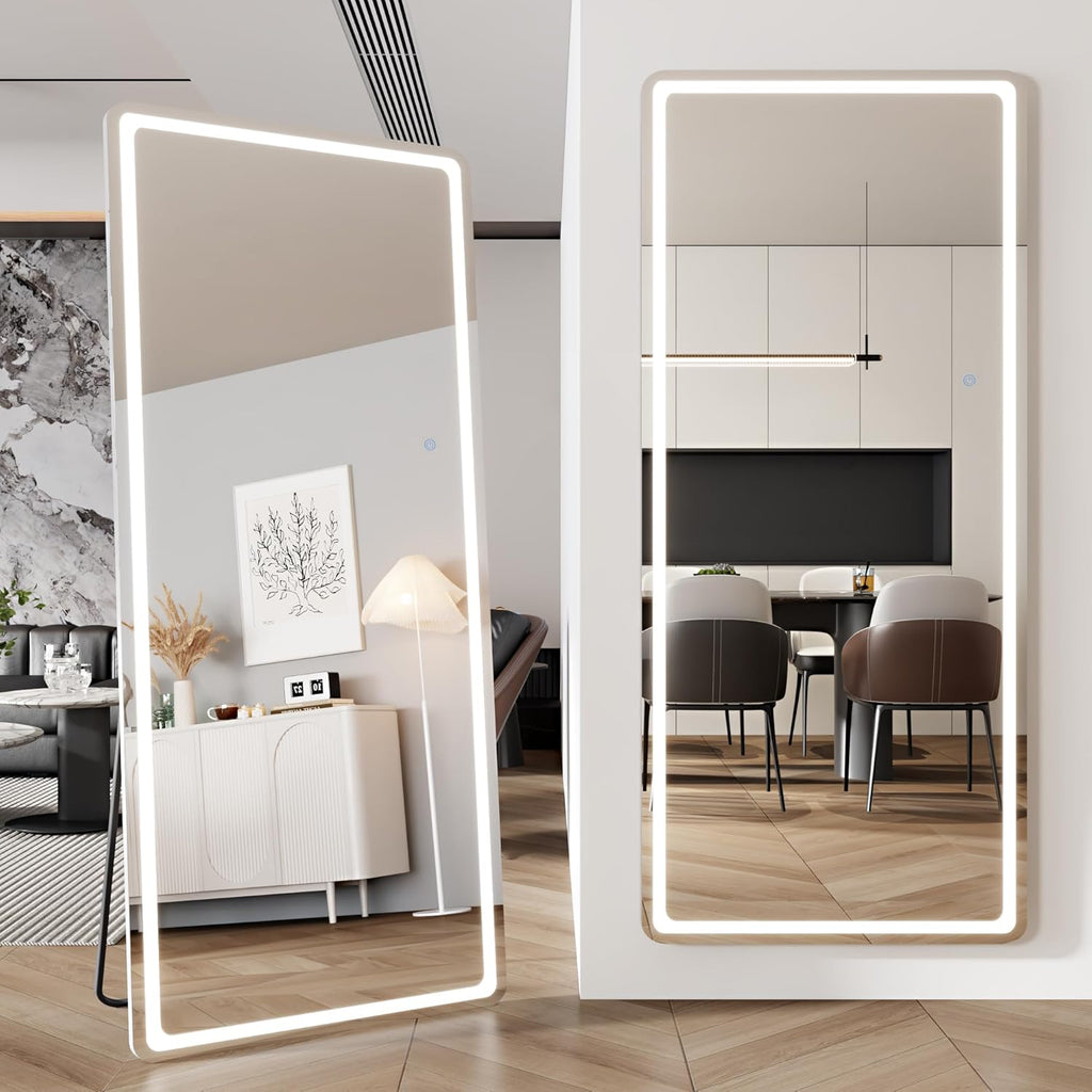 71x28 LED Full Length Mirror, Floor & Wall Mount